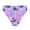 Shop the High-waisted Axolotl Bikini Bottom featuring a fun, colorful axolotl print—perfect for beach adventures!