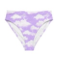 Shop the High-waisted Cloudy Sky Bikini Bottom, featuring a dreamy cloud design perfect for beach adventures.