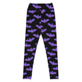Elevate your workout style with High-waisted Morrigan Leggings featuring a striking bat design and comfortable fit.