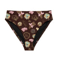 High-waisted Royal Cookie Bikini Bottom features a fun dessert print, ideal for beach days with comfort and style.