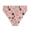 High-waisted Royal Cookie Bikini Bottom featuring a fun, delicious cookie print, perfect for beach days and comfort.