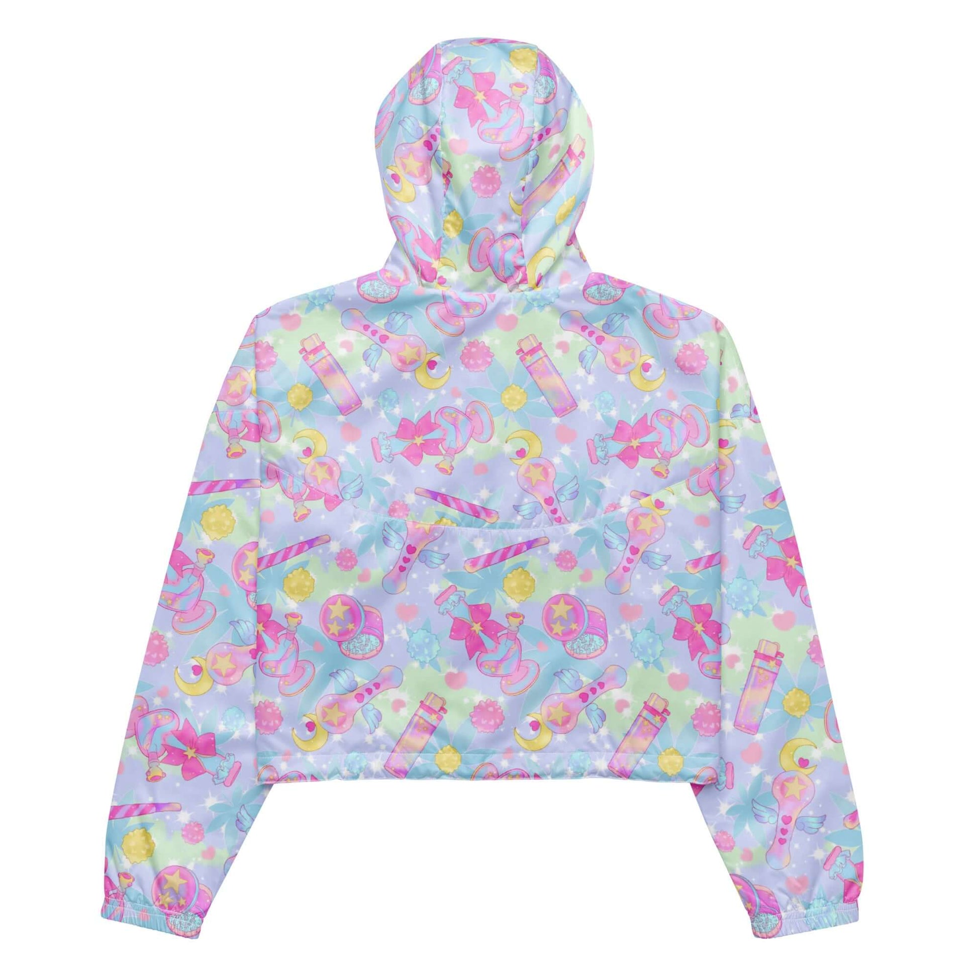 Stay stylish and dry in the Indica Magica cropped windbreaker, perfect for any adventure with its lightweight, waterproof design.