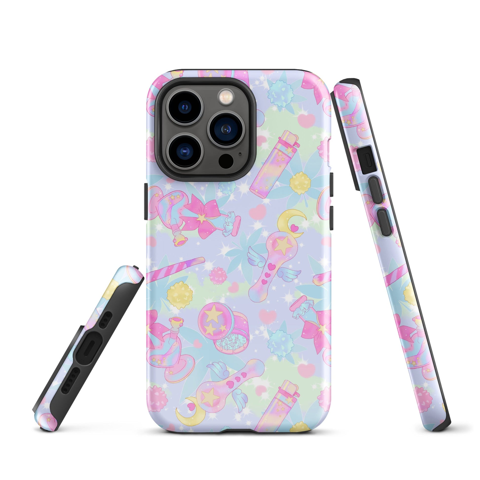 Colorful Indica Magica iPhone® Tough Case features dual-layer protection and stylish design for ultimate phone safety.