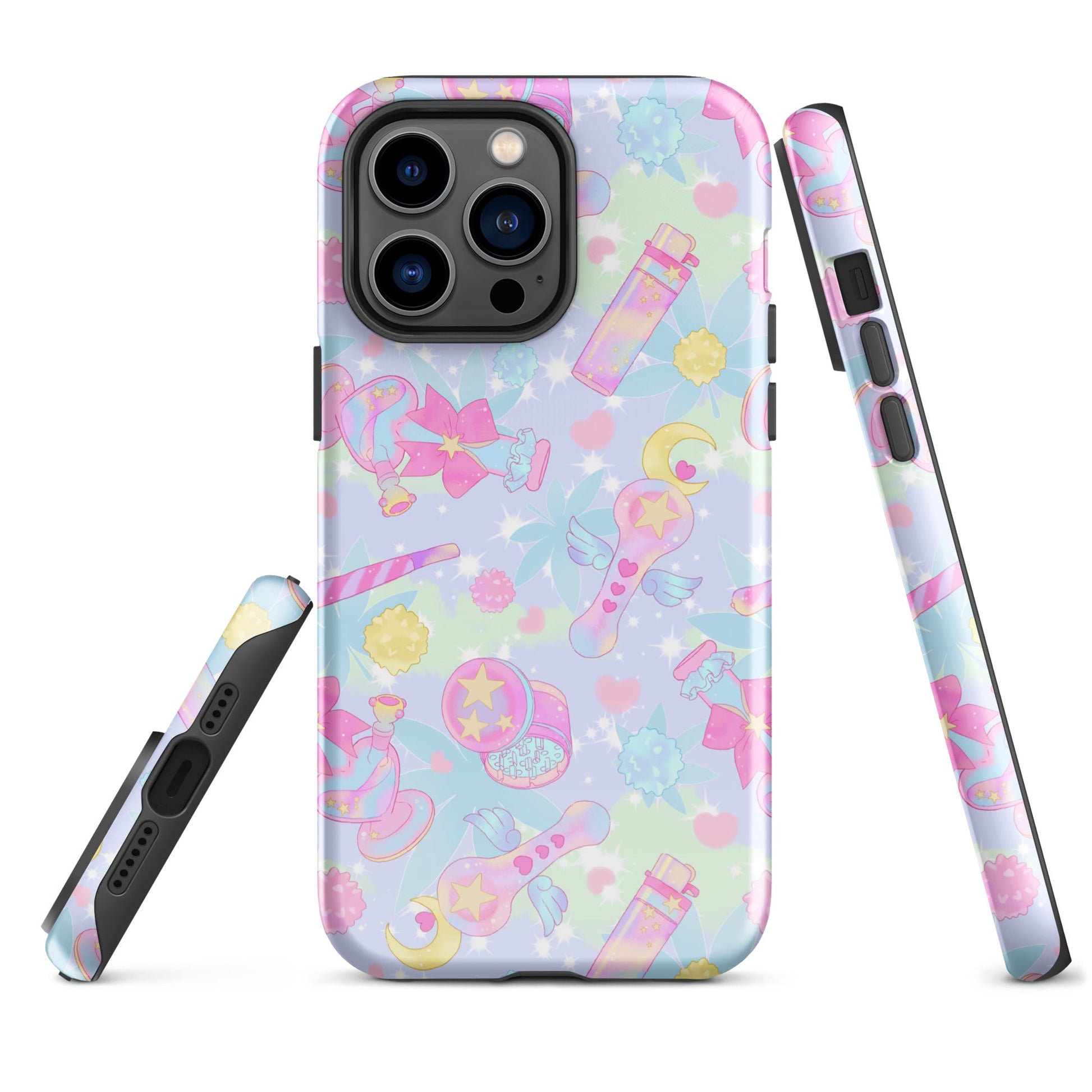 Stylish Indica Magica iPhone® Tough Case featuring a colorful design and dual-layer protection for your phone.