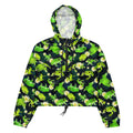 Stylish Kero-kero cropped windbreaker, perfect for adventures with its lightweight, waterproof design and adjustable features.