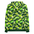 Stylish Kero-kero Hoodie featuring vibrant frog patterns, perfect for frog lovers and herpetologists alike.