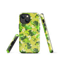 Stylish Kero-kero iPhone® Tough Case features a durable design with vibrant frog patterns for year-round protection.