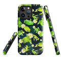 Stylish Kero-kero iPhone® Tough Case featuring a vibrant frog design for durable phone protection.