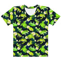 Vibrant Kero-kero T-shirt featuring unique amphibian prints, perfect for a comfortable and stylish look.