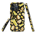 Stylish Lemon iPhone® Tough Case featuring a dual-layer design for ultimate protection and impact absorption.