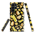 Lemon Samsung® Tough Case features a vibrant design, offering impact resistance and sleek protection for your phone.