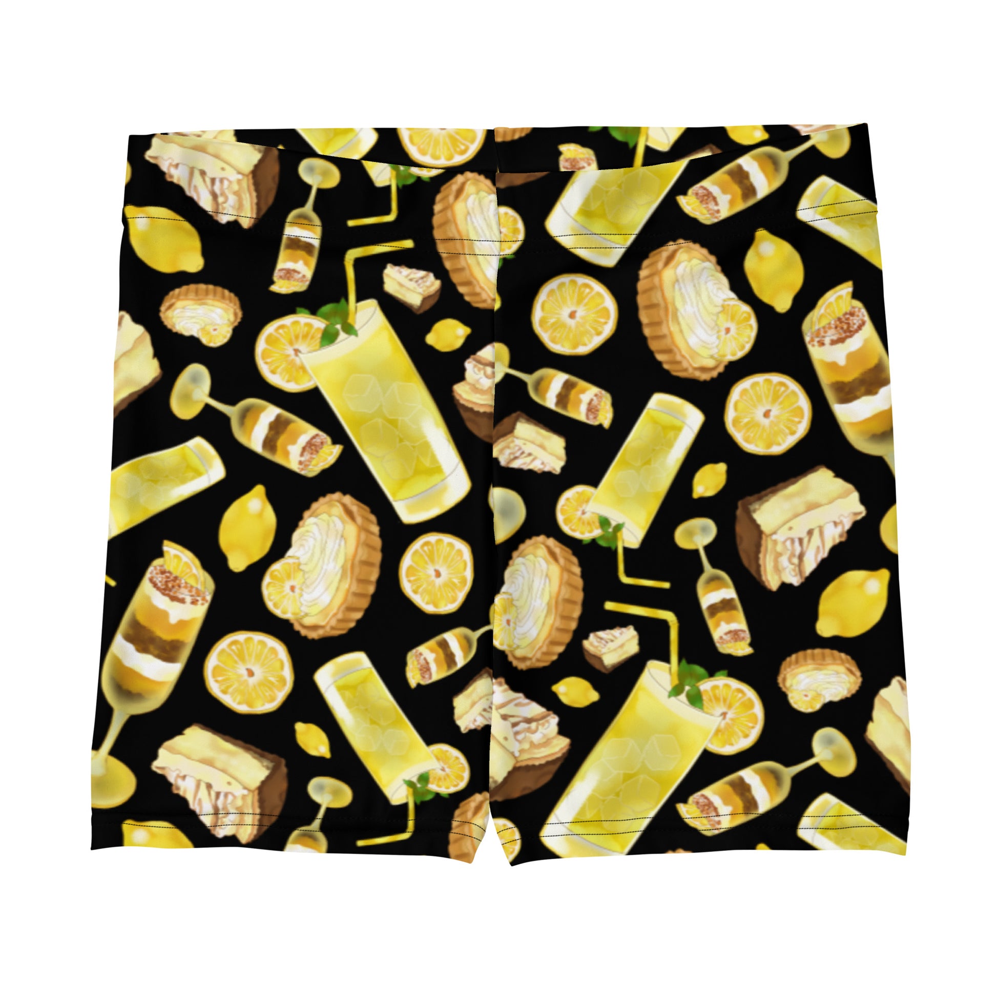 Stylish Lemon Shorts featuring a vibrant lemon print, perfect for comfort and eye-catching summer looks.