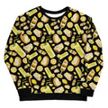 Bright yellow Lemon Sweatshirt featuring a fun pattern, perfect for stylish comfort and standout style. Ideal for any wardrobe!