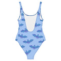 Dive into style with the Lilith One-Piece Swimsuit, featuring a playful bat design perfect for bold summer vibes.