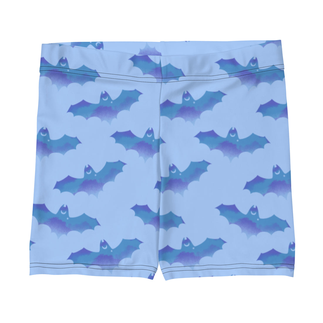 Buttery soft Lilith Shorts with a fun bat print, perfect for stylish mix-and-match outfits.