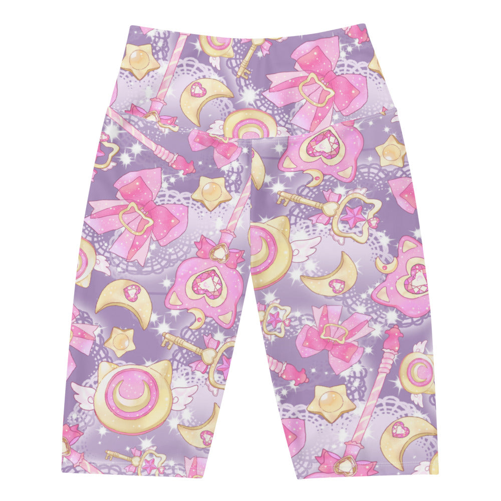 Stylish Magical Girl Biker Shorts featuring vibrant patterns, perfect for workouts and showcasing your magical side.