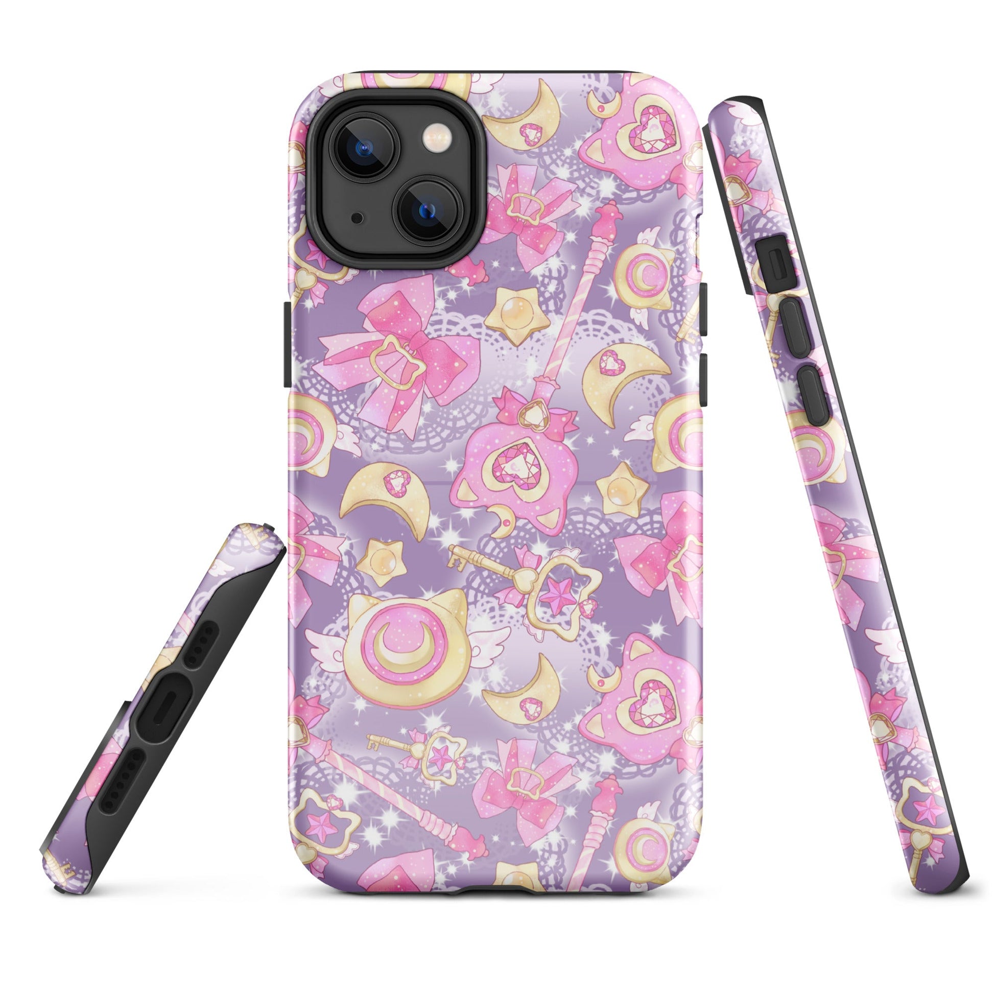 Protect your phone in style with the Magical Girl iPhone® Tough Case featuring vibrant magical girl designs.