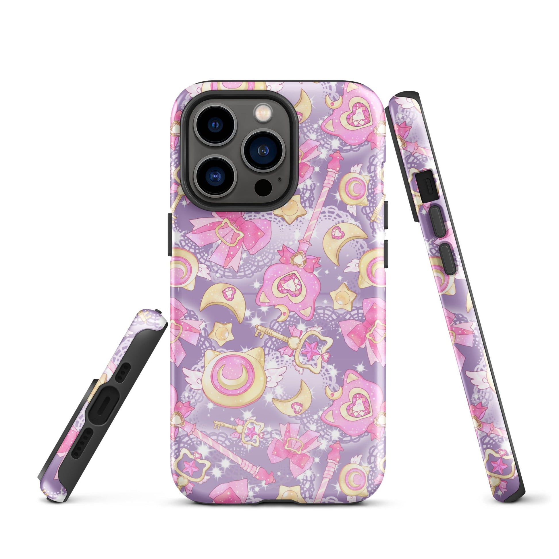 Colorful Magical Girl iPhone® Tough Case featuring magical motifs, perfect for stylish protection and enchanting vibes.
