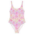 Pastel Magical Girl One-Piece Swimsuit featuring cute designs, perfect for summer fun and beach adventures.