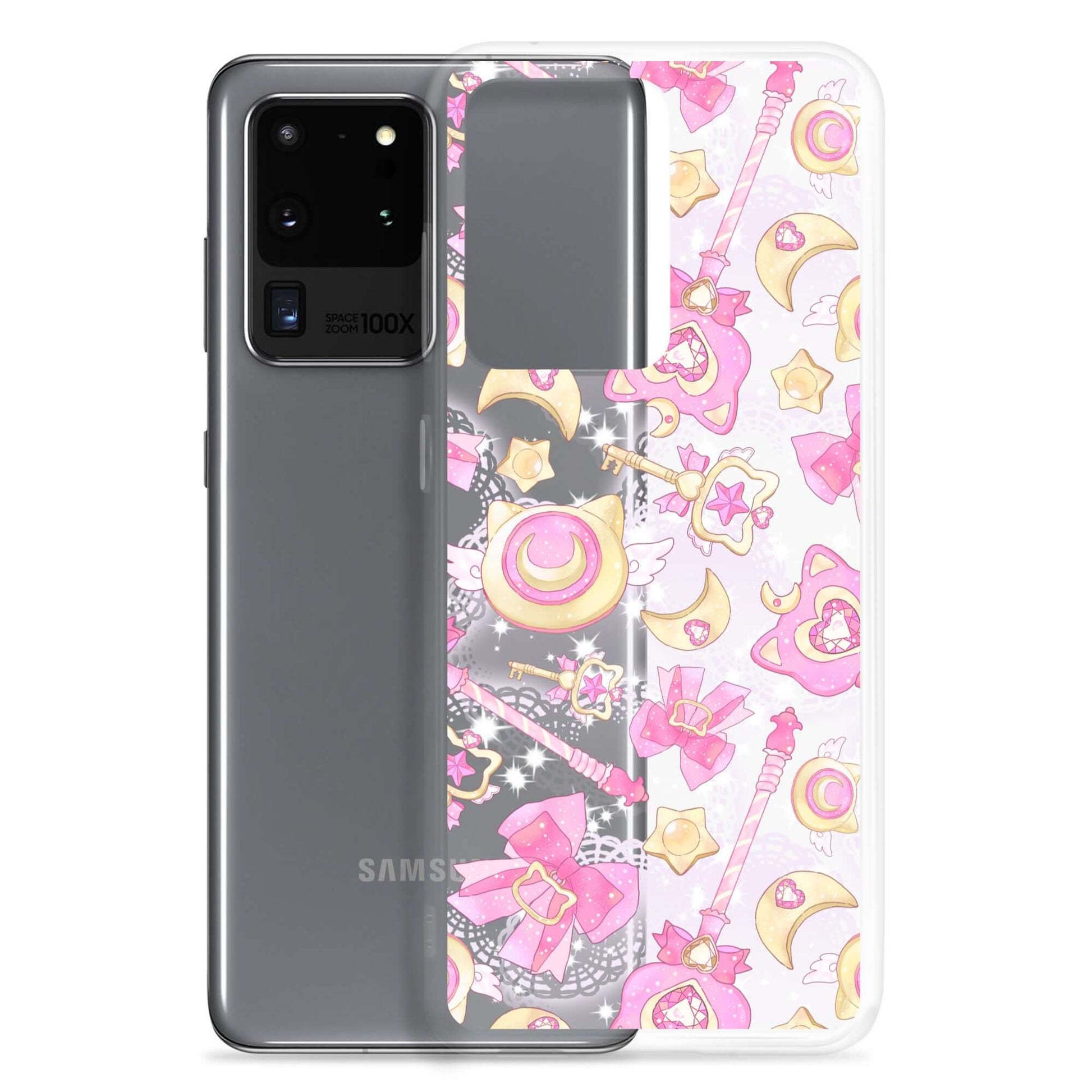 Sleek Magical Girl Samsung® Clear Case showcases enchanting designs, perfect for any magical girl enthusiast.