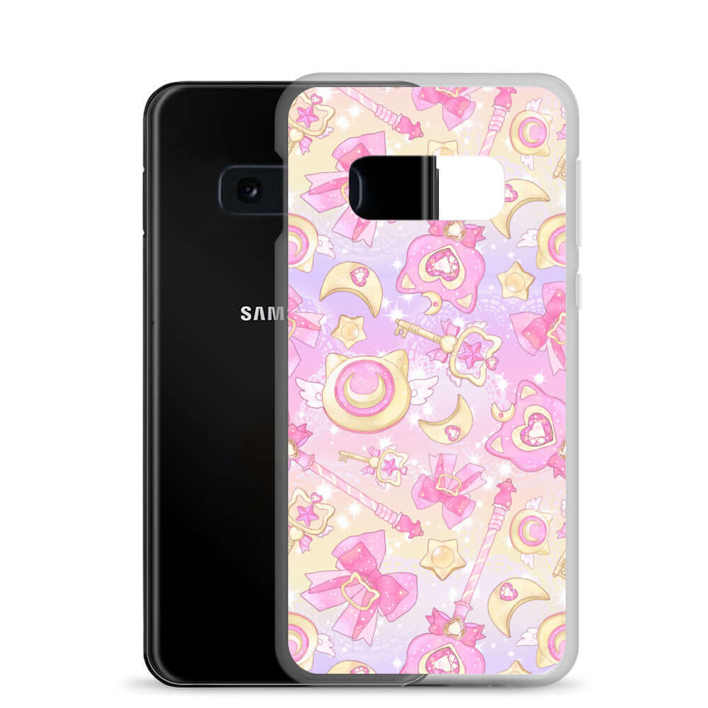 Sleek Magical Girl Samsung® Clear Case featuring vibrant, whimsical designs to protect your magical gadget.