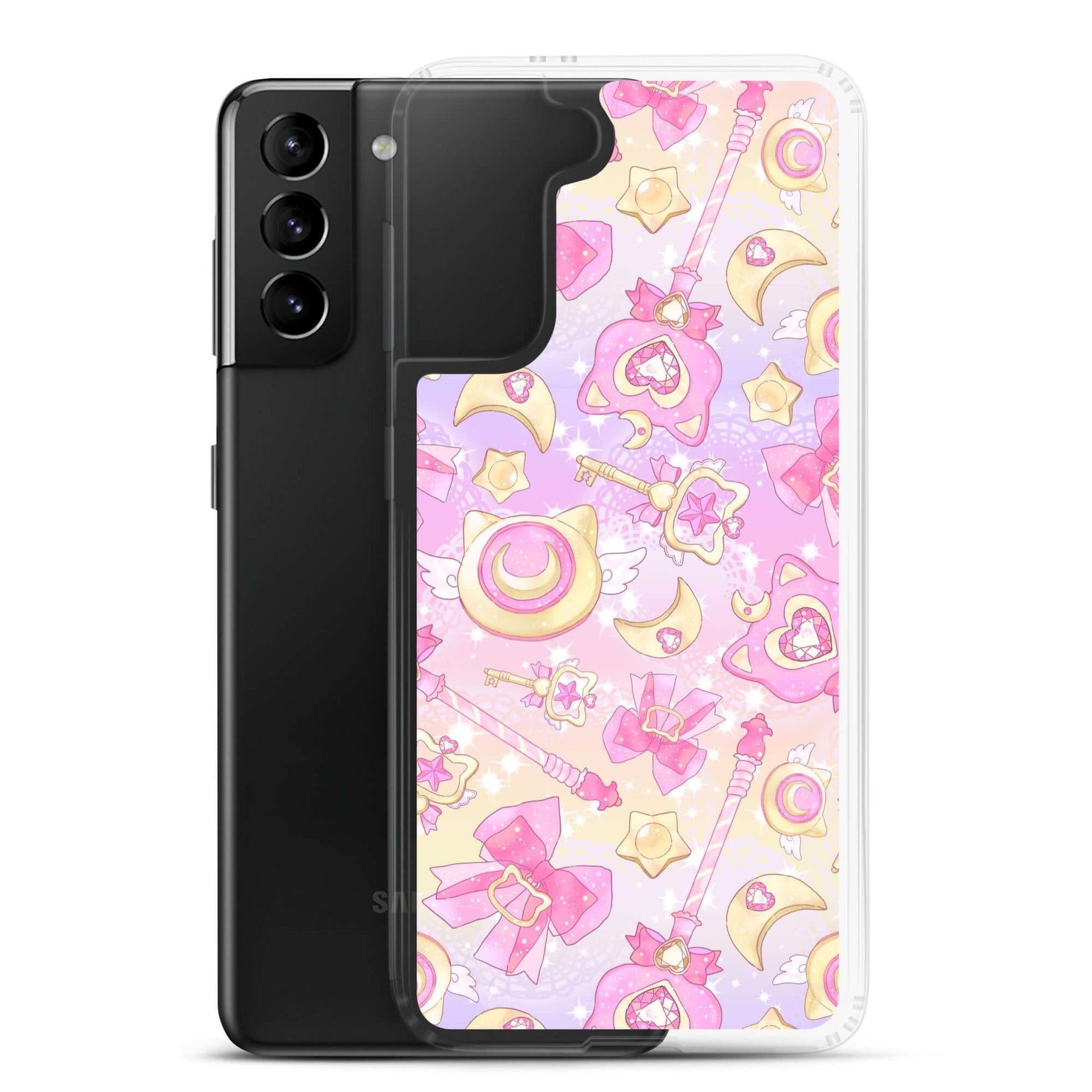 Showcase your style with the Magical Girl Samsung® Clear Case, featuring whimsical designs for your Samsung device.