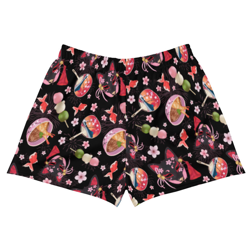 Matsuri Athletic Short Shorts feature a vibrant print, perfect for staying stylish and comfortable all summer long.