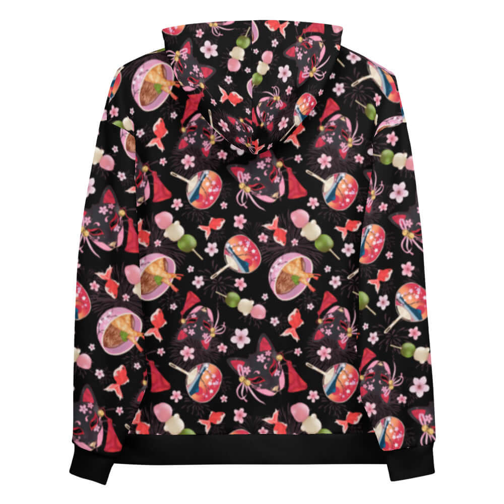 Vibrant Matsuri Hoodie featuring colorful prints, perfect for standing out and staying cozy. Ideal for any occasion!