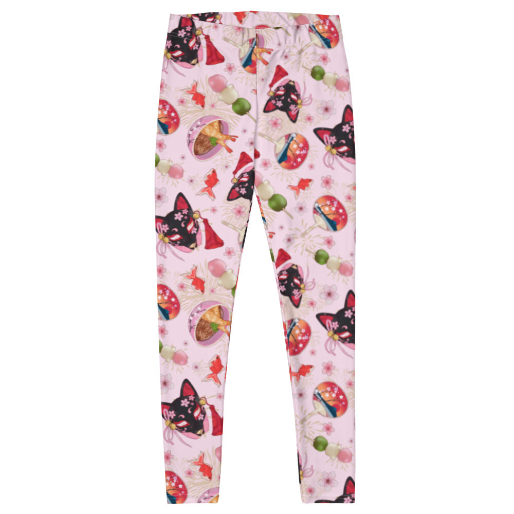 Bright and vibrant Matsuri Leggings featuring festive patterns, perfect for workouts or casual outings.
