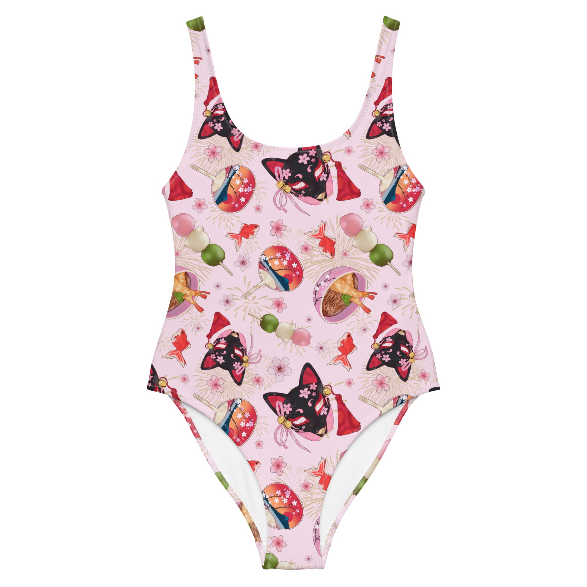Matsuri One-Piece Swimsuit features a vibrant design, perfect for making a splash at the pool or beach.