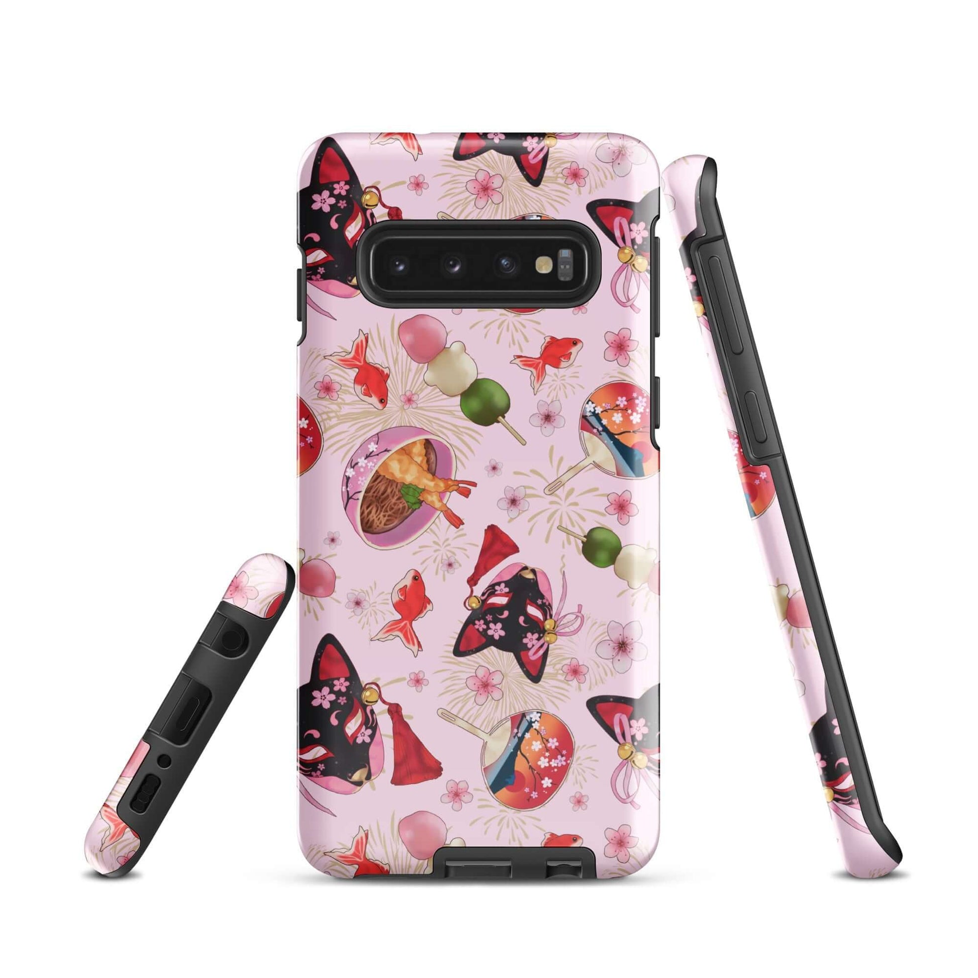 Matsuri Samsung® Tough Case showcases vibrant designs, ensuring your phone stays stylish and protected from damage.