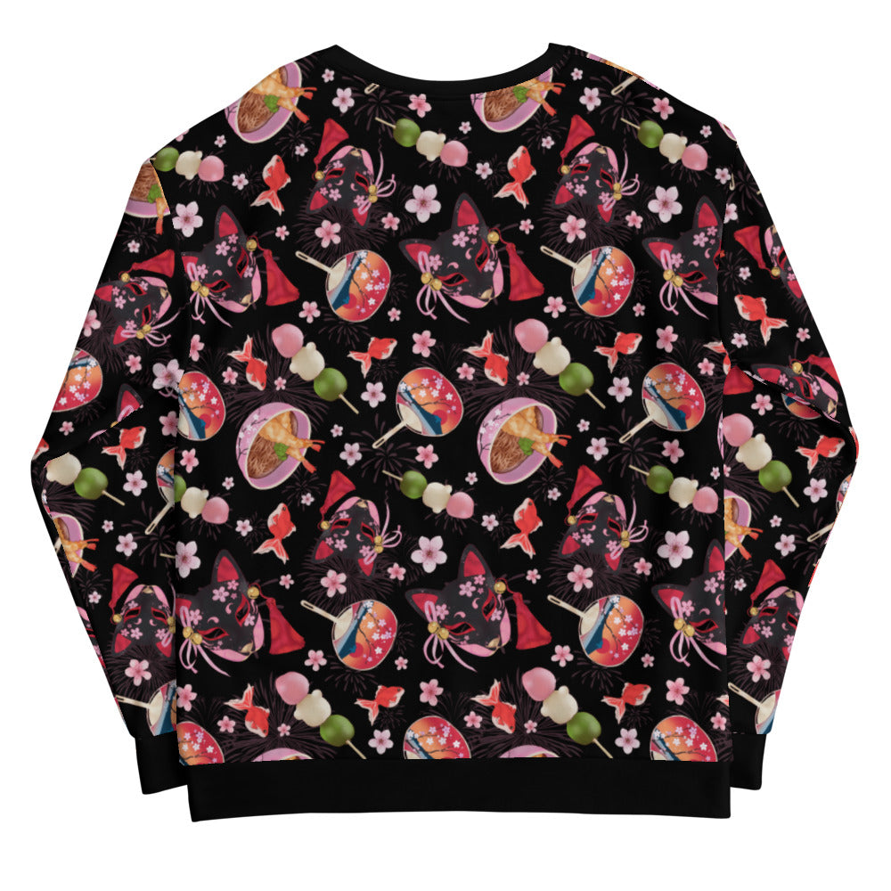 Colorful Matsuri Sweatshirt featuring vibrant patterns, perfect for standing out and staying comfortable.