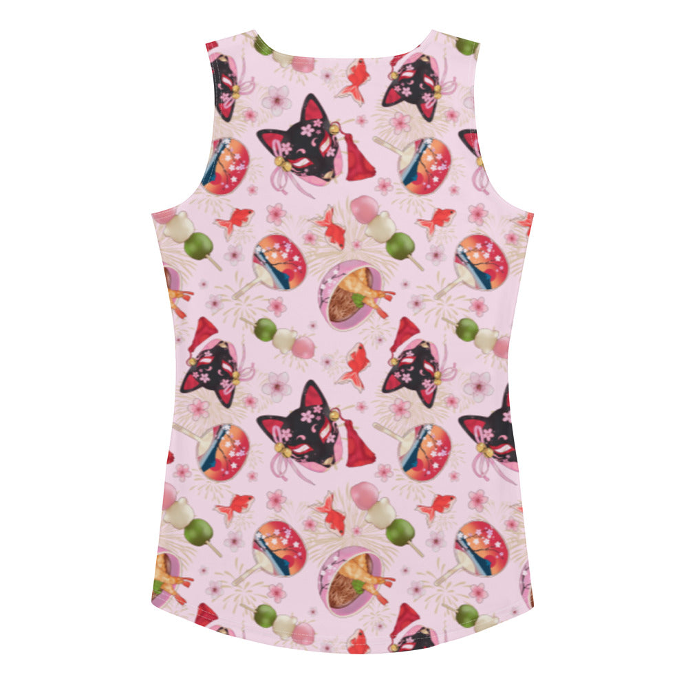 Matsuri Tank Top with vibrant festival designs, perfect for summer celebrations and staying stylish in the heat.