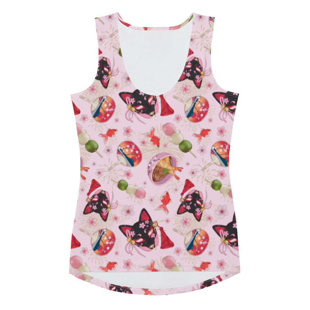 Matsuri Tank Top featuring a vibrant festival design, perfect for summer celebrations and staying cool.
