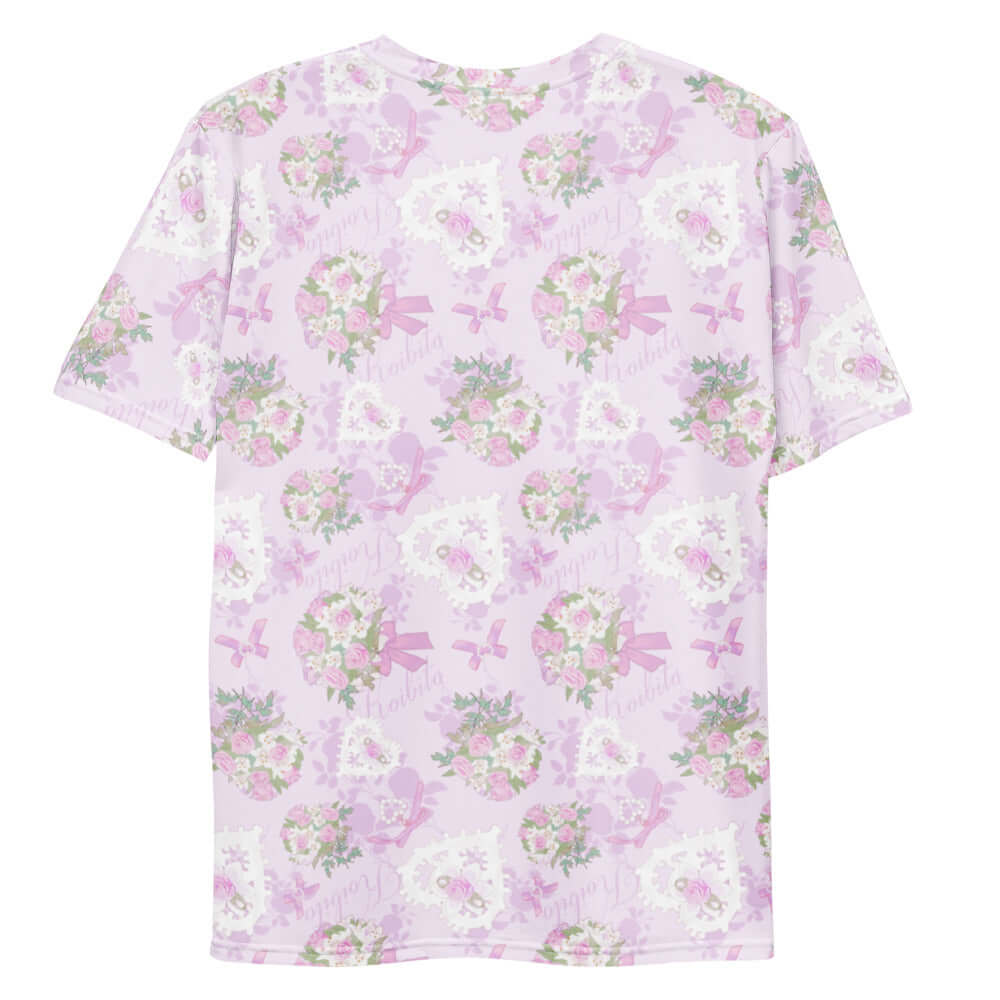 Stylish Men's Anniversary T-shirt featuring a floral pattern, perfect for celebrating special moments in comfort.