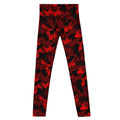 Stylish Men's Butterfly Leggings in vibrant red and black, perfect for workouts and active wear.