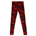 Men's Butterfly Leggings in vibrant red and black, perfect for workouts and everyday wear. Soft, stretchy, and stylish.