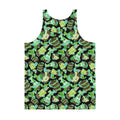 Colorful and stylish Men's Choco Mint Tank Top featuring a vibrant print and a relaxed fit for ultimate comfort.