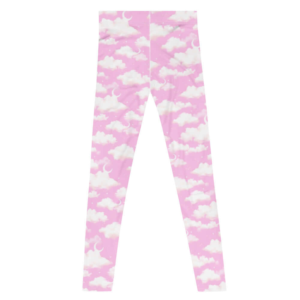 Men's Cloudy Sky Leggings feature a soft, stretchy design perfect for workouts or casual wear, ideal for active lifestyles.