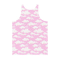 Stylish Men's Cloudy Sky Tank Top in soft, vibrant fabric, perfect for a relaxed fit and comfortable wear.