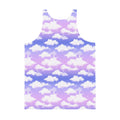 Stylish Men's Cloudy Sky Tank Top featuring vibrant colors and a comfortable fit, perfect for casual outings.