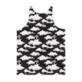 Stylish Men's Cloudy Sky Tank Top featuring a vibrant cloud pattern, perfect for a relaxed, comfortable look.