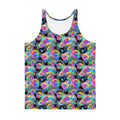 Stylish Men's Enchanted Rose Tank Top featuring vibrant colors and a relaxed fit, perfect for any occasion.