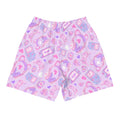 Men's Gamer Girl Athletic Shorts feature a playful design, perfect for running, swimming, or gym workouts.