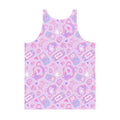 Vibrant Men's Gamer Girl Tank Top featuring a playful design, perfect for stylish comfort and relaxation.