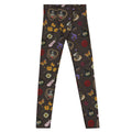 Stylish Men's Gothic Tea Time Leggings featuring a unique floral pattern, perfect for your active lifestyle.