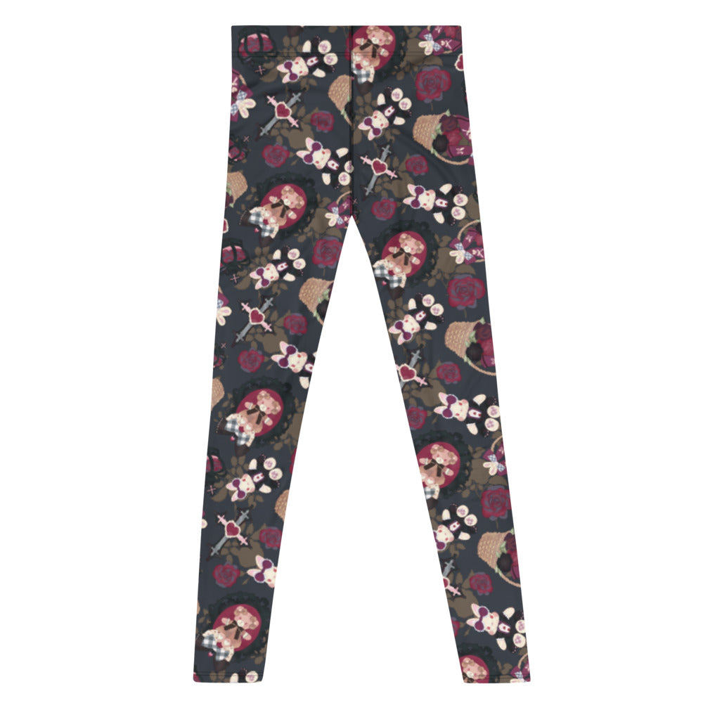 Men's Gothic Teddy Leggings feature a unique design, perfect for workouts and everyday wear. Stay stylish and active!