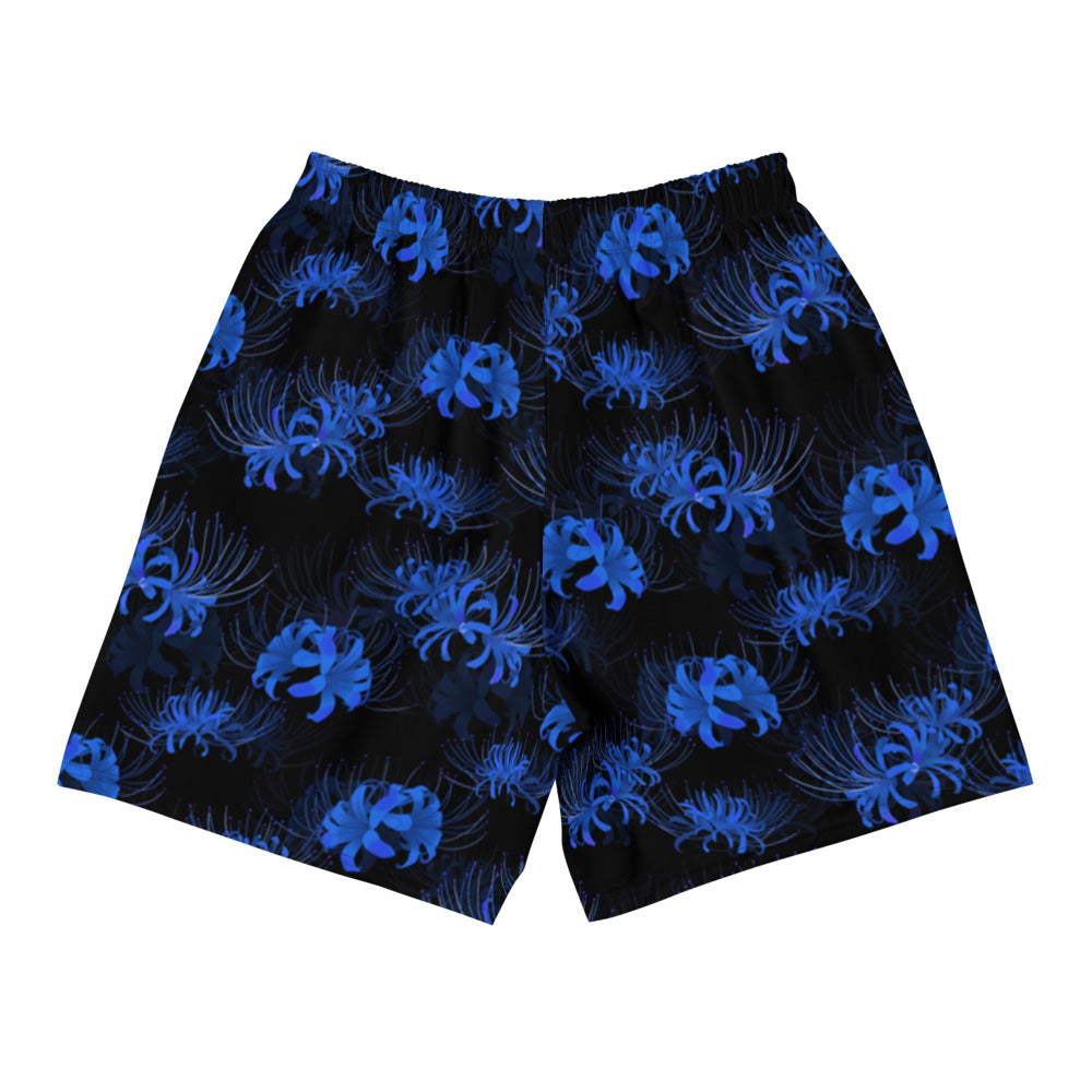 Stylish Men's Higanbana Athletic Shorts featuring a vibrant floral design, perfect for any activity or workout.