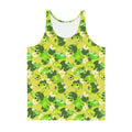 Vibrant Men's Kero-kero Tank Top featuring playful frogs, soft material, and a relaxed fit for ultimate comfort.