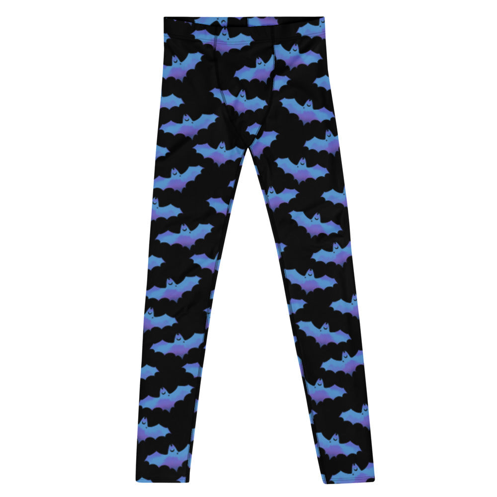 Men's Lilith Leggings featuring a vibrant bat print, perfect for workouts and stylish activewear. Ideal for any activity!